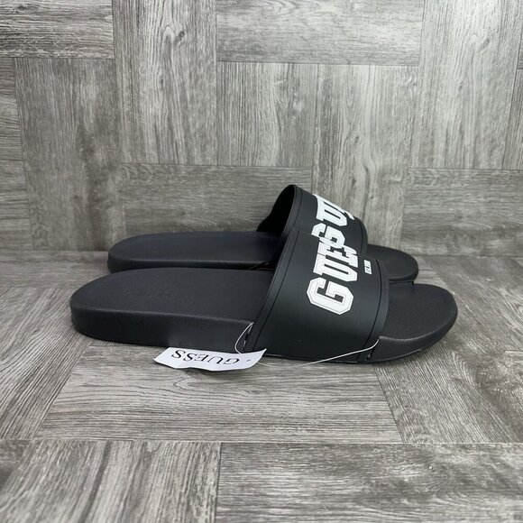 Guess Elliott Men's size 12 Black Slides - Picture 1 of 8